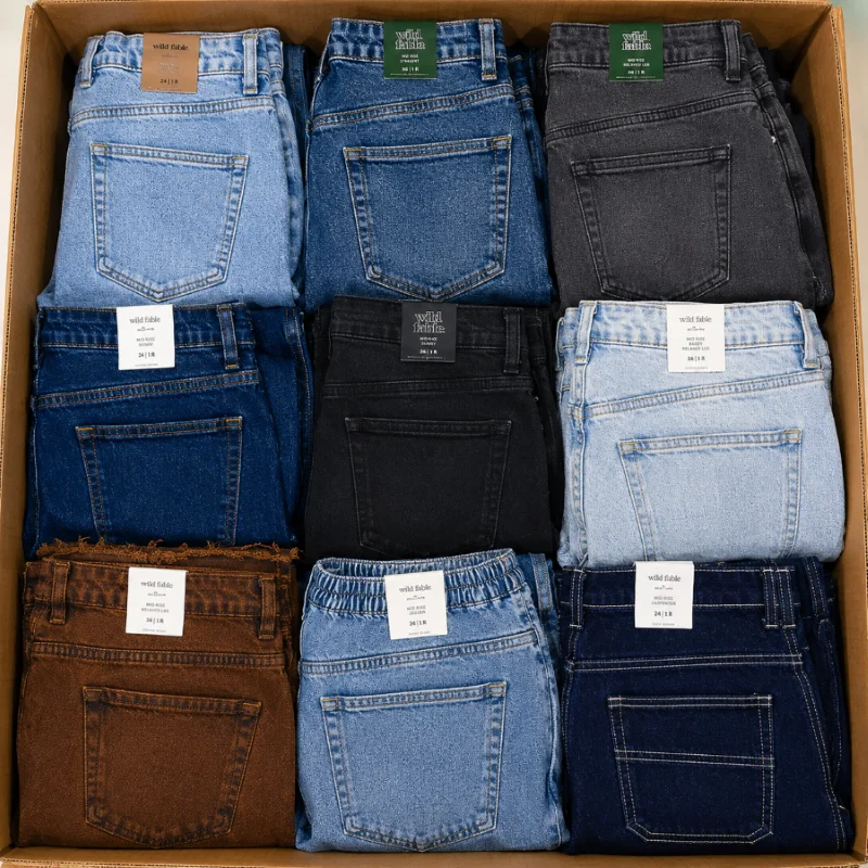 Denim Jeans Pallets Liquidation Wholesale With 300 Pairs