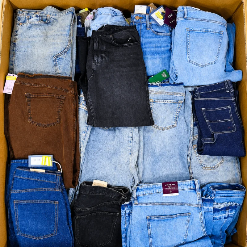 Denim Jeans Pallets Liquidation Wholesale With 300 Pairs - Image 2